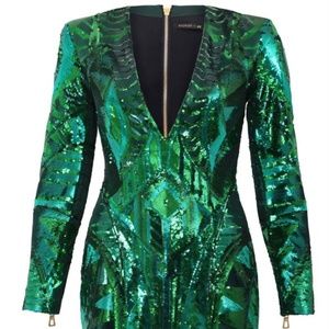 [Balmain x HM] Green Sequin Dress